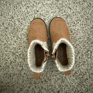 Cat & Jack Emmaline Zipper Booties -WORN ONCE
